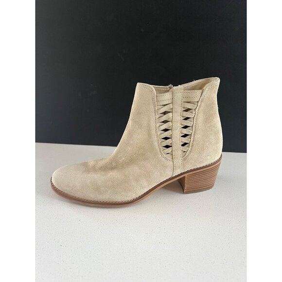 Paul Green Vienna Chelsea beige suede Boots size US 7 - Picture 8 of 10